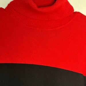 Calvin Klein Vibrant Red Knitwear turtle neck